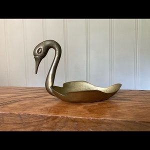 Brass Swan Dish
